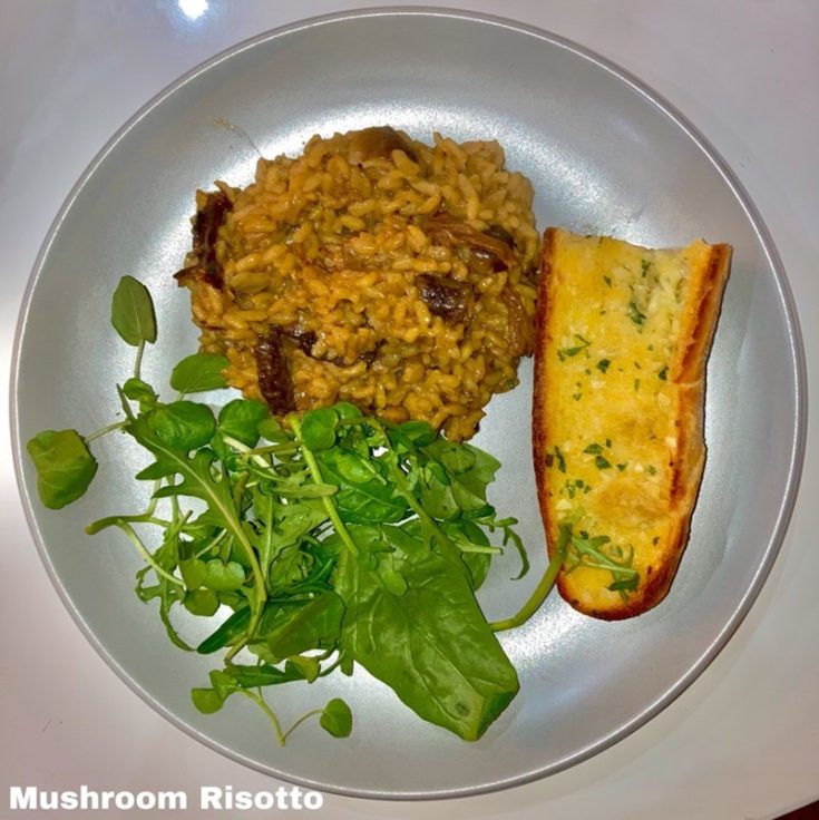 mushroom risotto