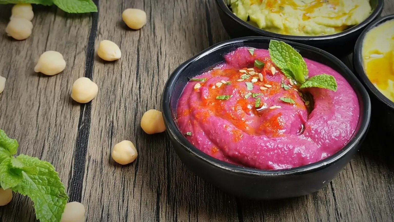 Rhodamine Beetroot Hummus