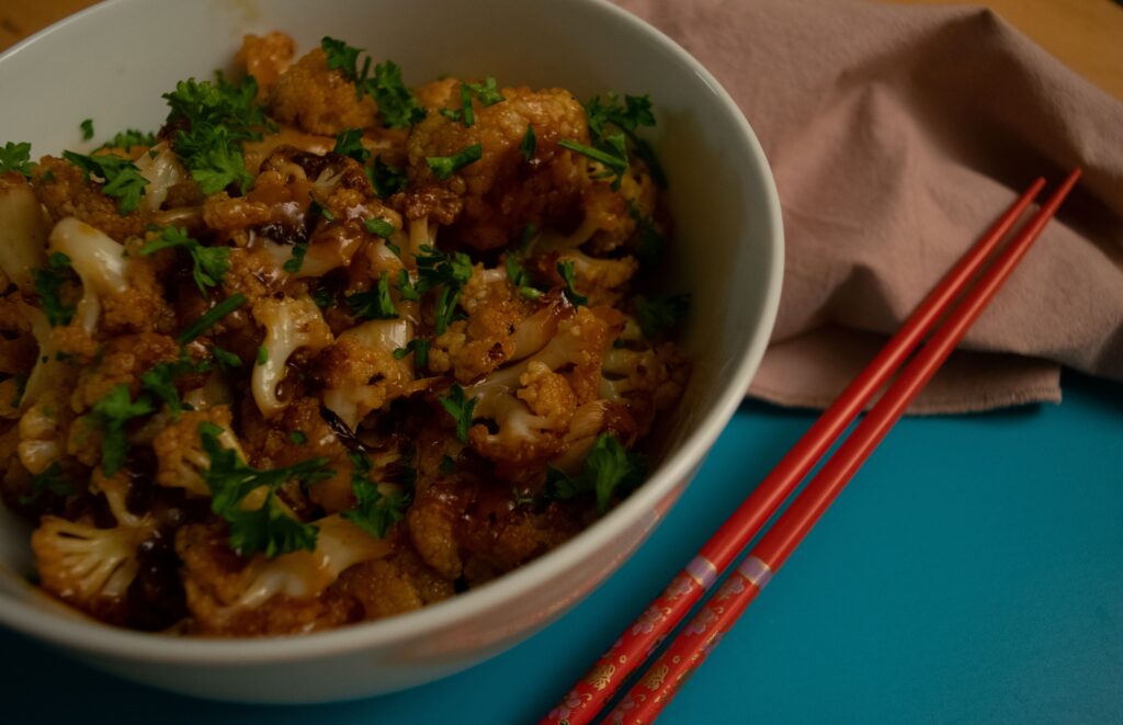 Sticky Orange Cauliflower