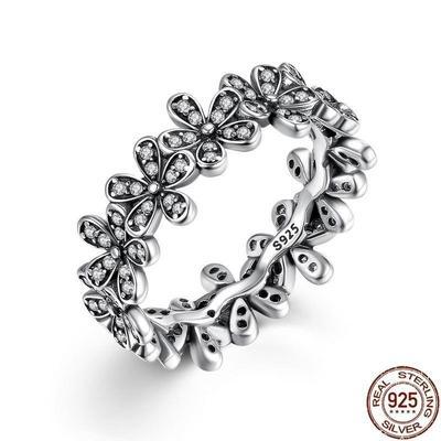 Blooming Beauty: Petal - Women's Sterling Silver Flowers Ring