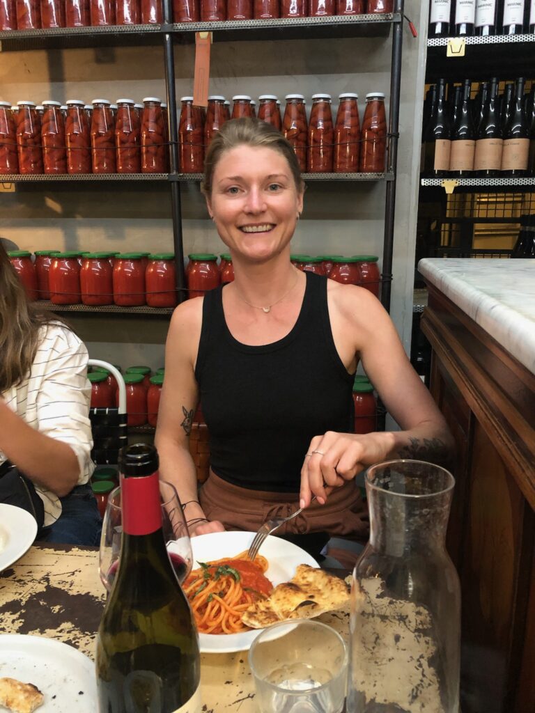 Enjoying Delicious Pasta in Italy: Becky Hill | Heart Coaching