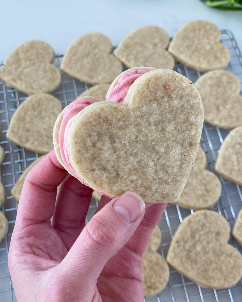 Strawberry Buttercream Cookie Sandwich: Becky Hill | Heart Coaching