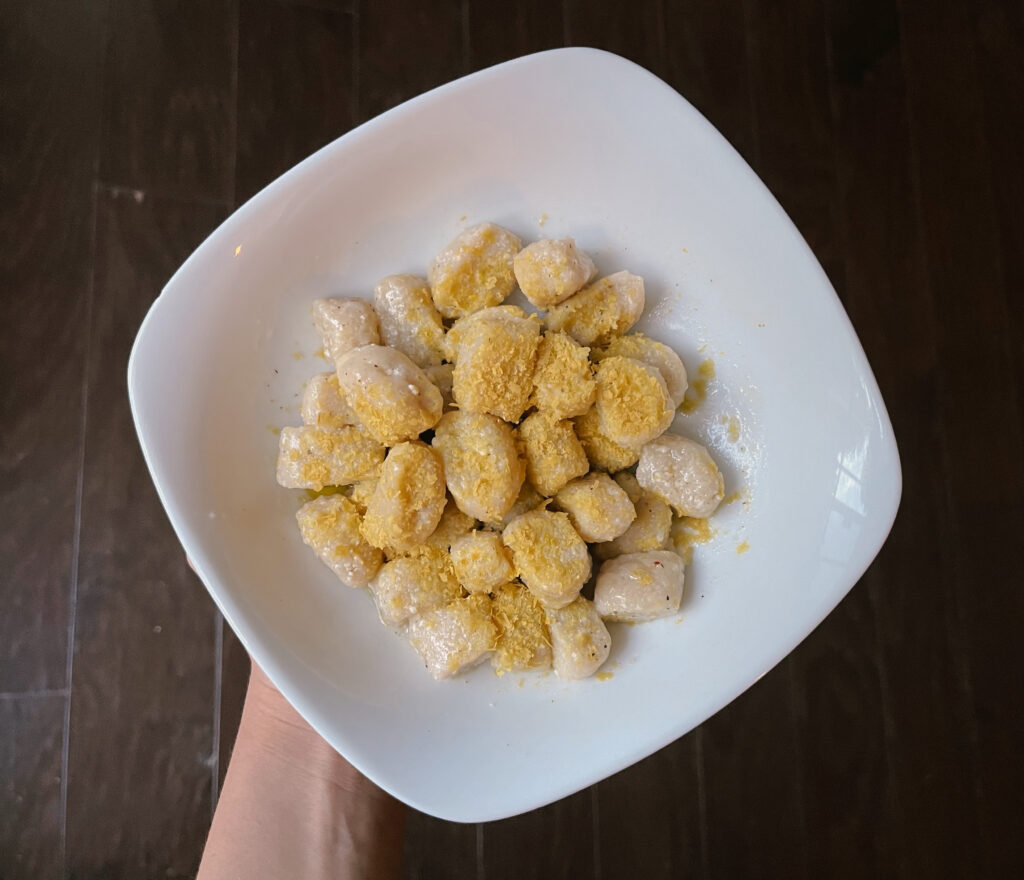 Homemade Tofu Gnocchi