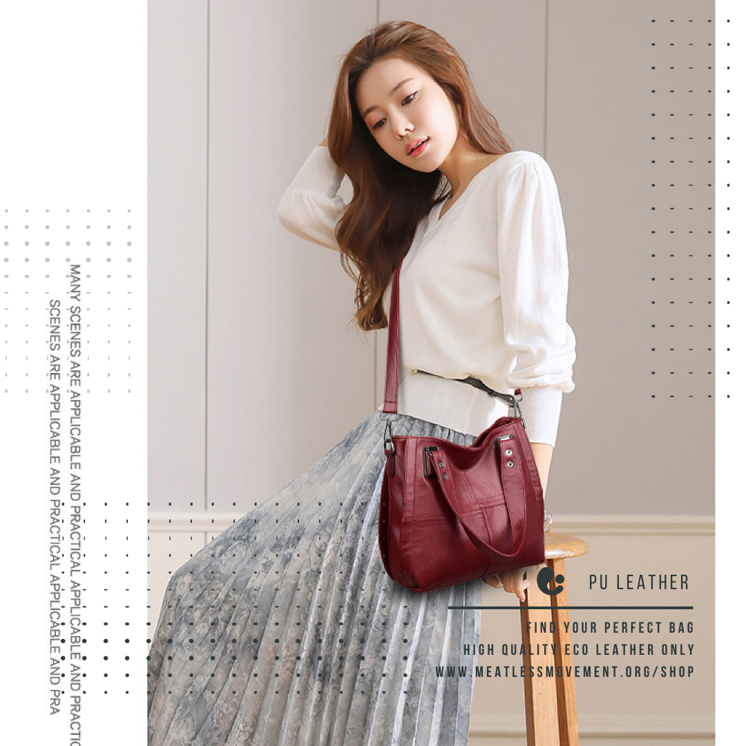 Women’s Fashion Pu Leather Shoulder Handbag