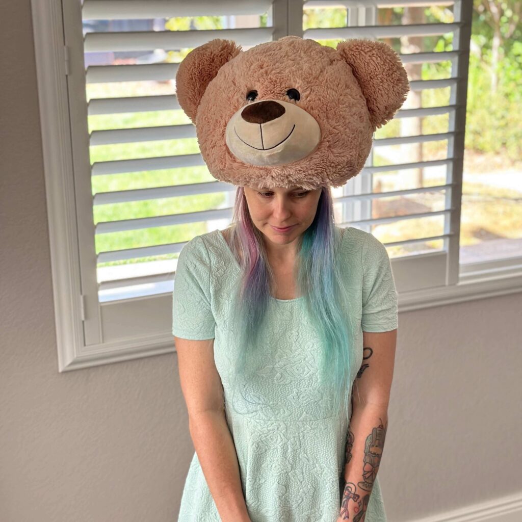 Kawaii Teddy Bear Hat: Robin Means 🎀 Vegan Dollhouse