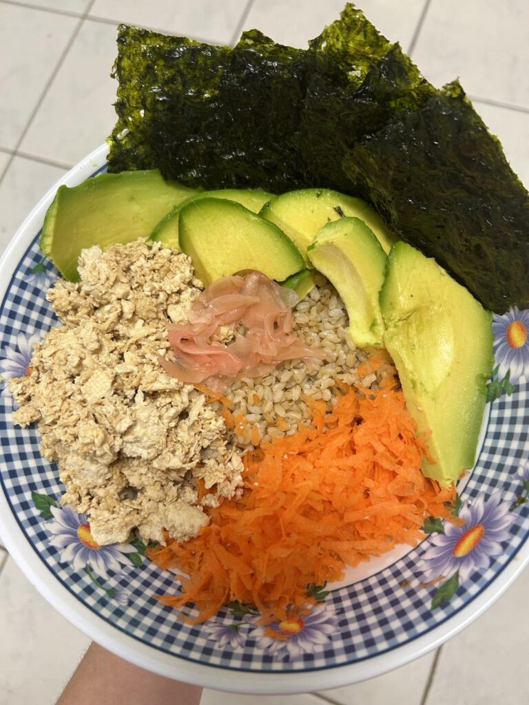 Homemade 2 minute Sushi Bowl