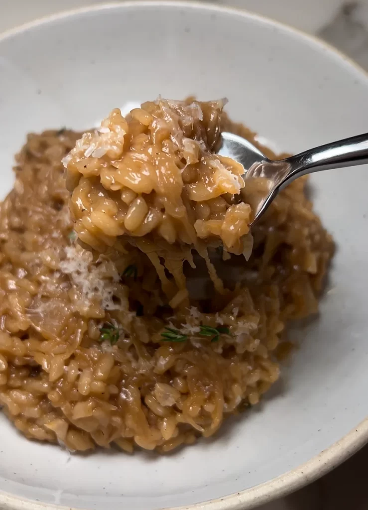 French onion risotto - Alexis Hawes