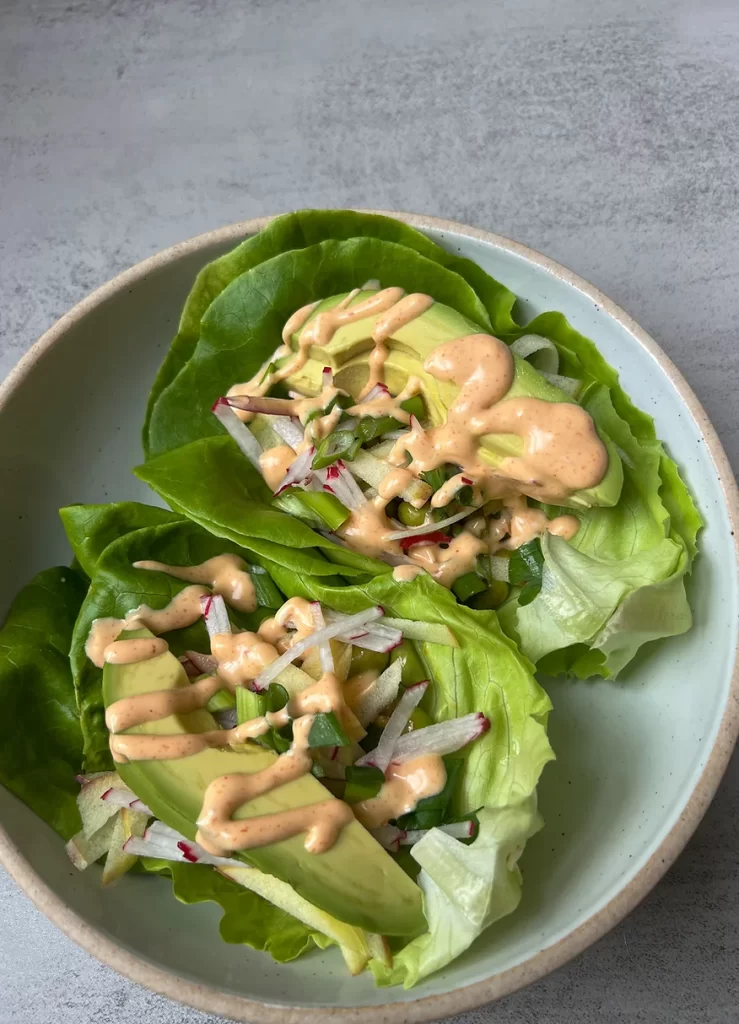 Edamame lettuce cups - Alexis Hawes