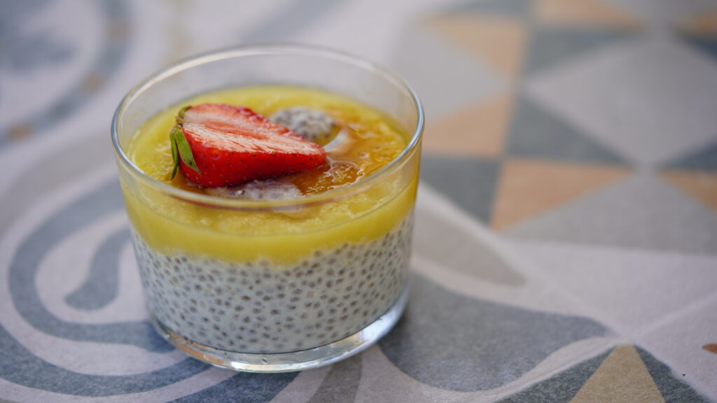 MANGO CHIA PUDDING - Seashells Healthy Living Vegan Restaurant