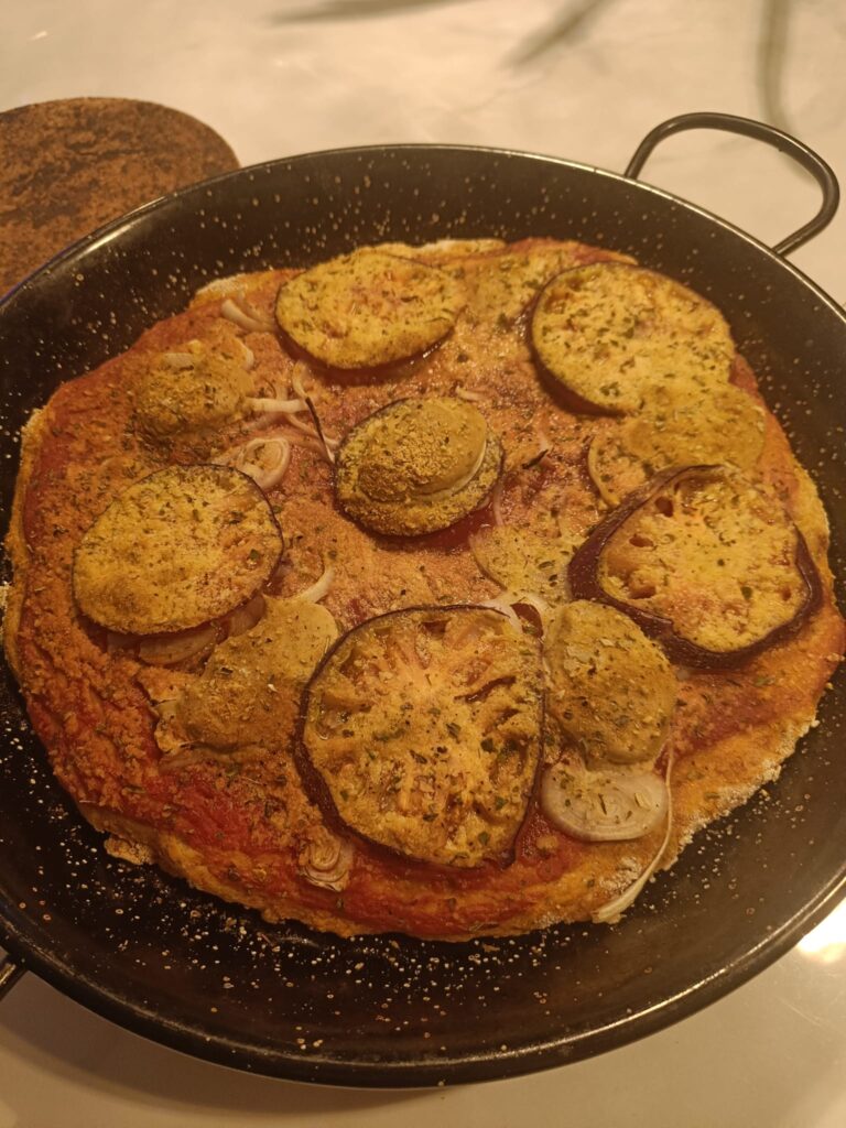 Pizza con gluten - tofu always wins