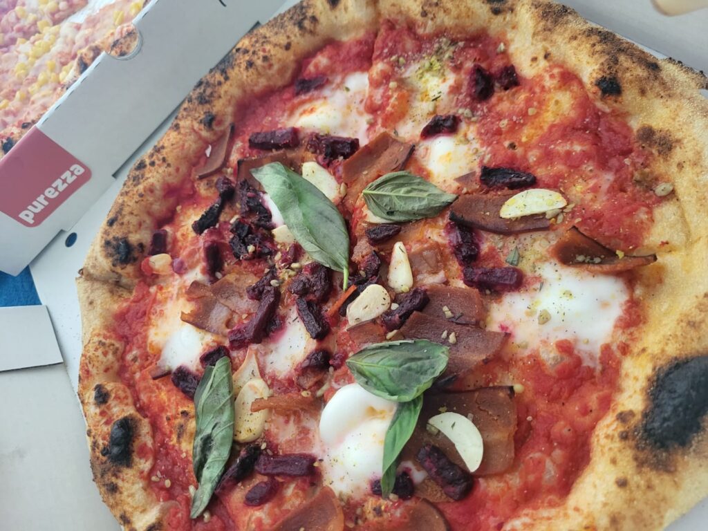 Pizza from Purezza - Dr Rebecca Jones | Vegan GP | Supporting vegan health