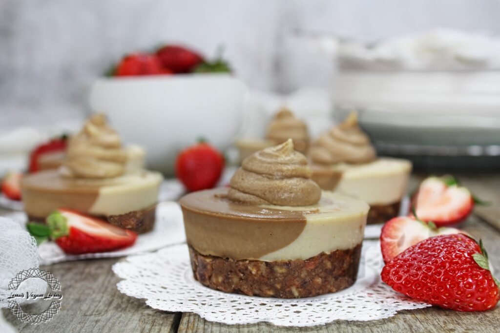 Raw Mocha Mini Cheesecakes -Lena's Vegan Living