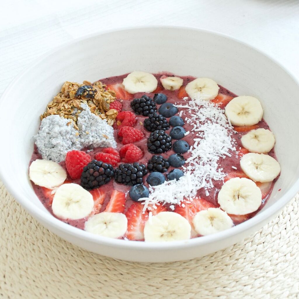 First time making a berry bowl, sooo many berries! This made two large bowls