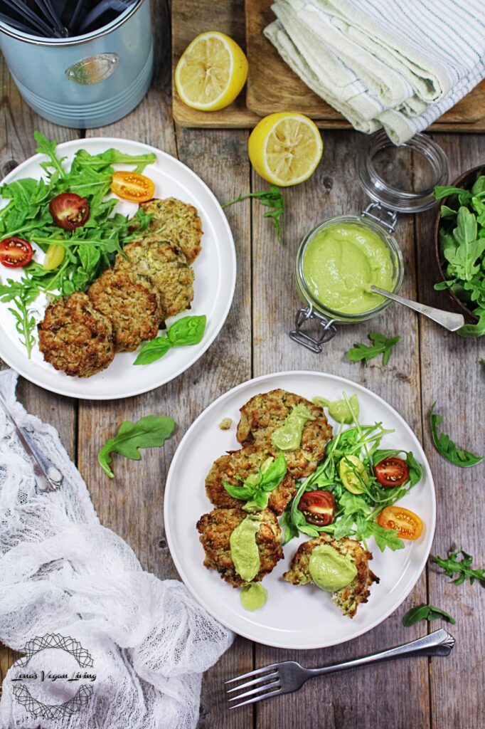 Lena's Vegan Living - ZUCCHINI FRITTERS