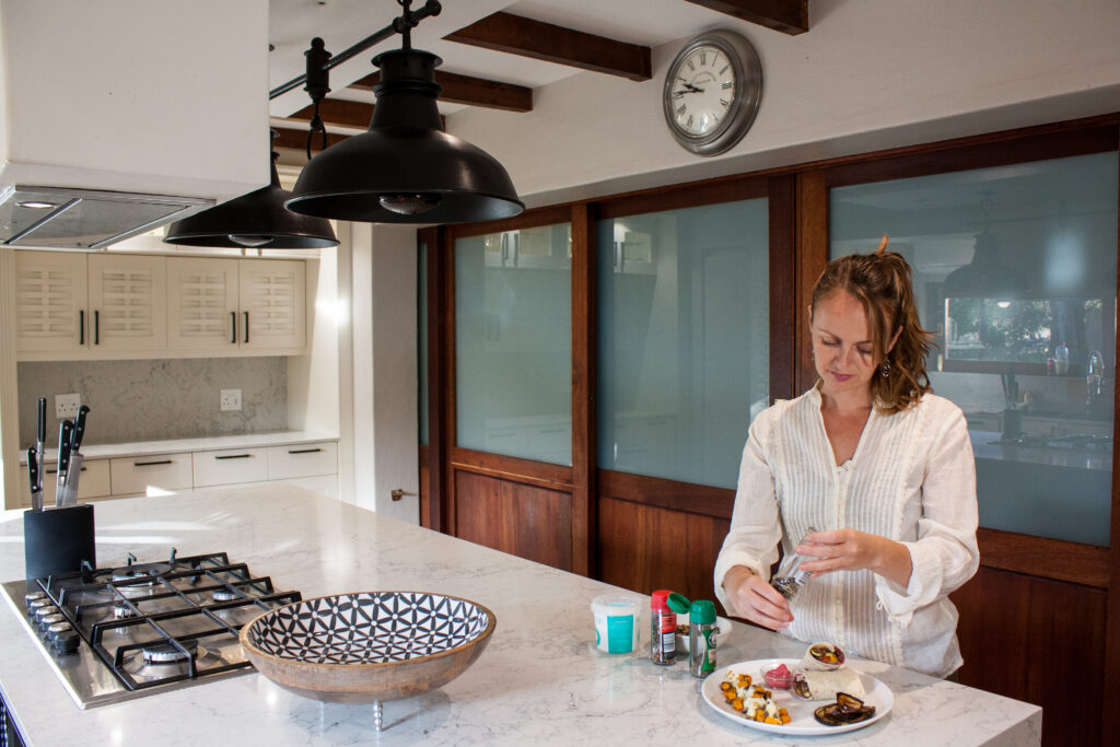 Me in the kitchen - Me and Jackfruit wrap dish - Hayley 🙋‍♀️ Vegan Hospitality Consultant